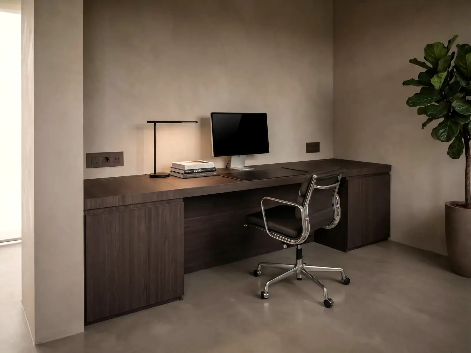 Bureau op maat met werkplek